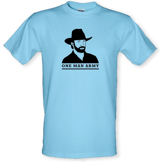 Chuck Norris One Man Army t-shirts